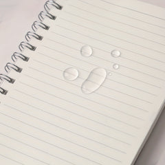 Waterproof Side Spiral Notebook 20 X 14cm Transparent Cover Blank Lined Grid