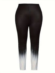 Graphic Print Stretch Leggings