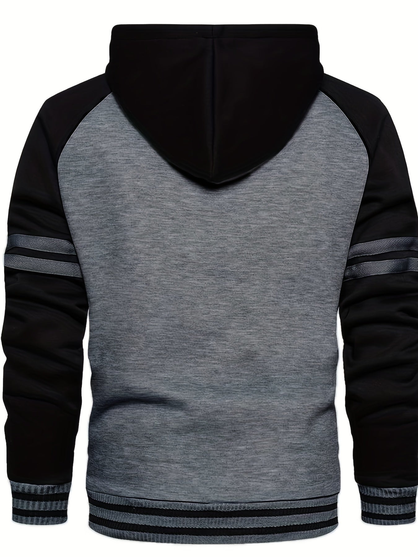 Men's Warm Fleece Hoodie with Drawstring & Pocket