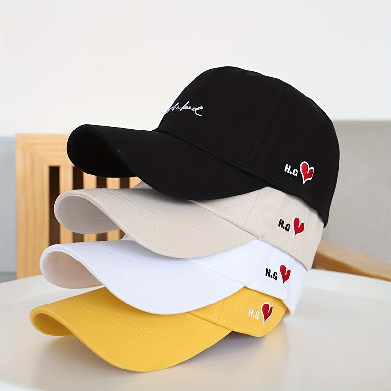 Embroidered Sunshade Hat Outdoor Leisure Baseball Cap