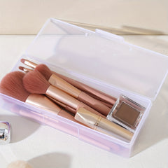 Portable Makeup Brush Storage Box Large Capacity for Travel Dustproof