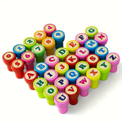 26pcs Student Number Letter Stamps Self Inking Birthday Party Teacher Winter