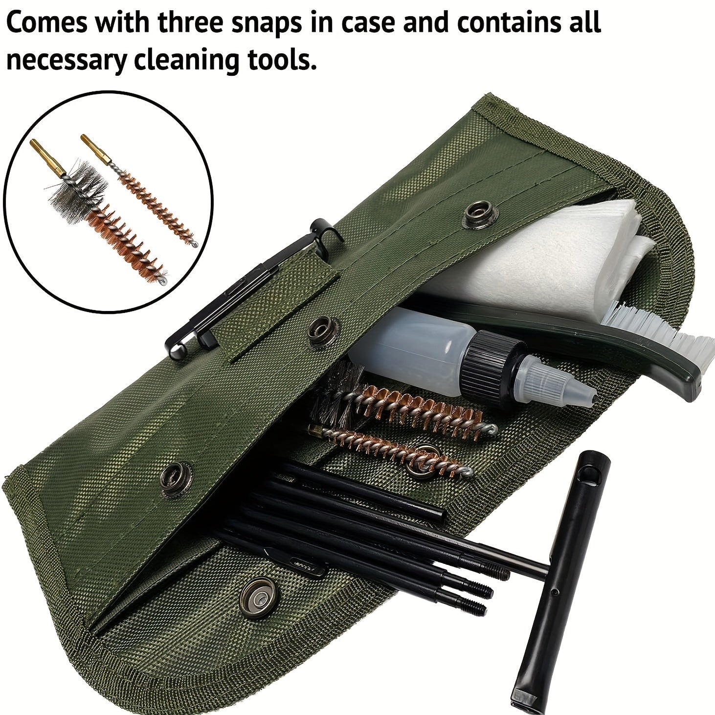 Outdoor Cleaning Kit Set Universal Butt Brushes Cleaner Set Tools Green