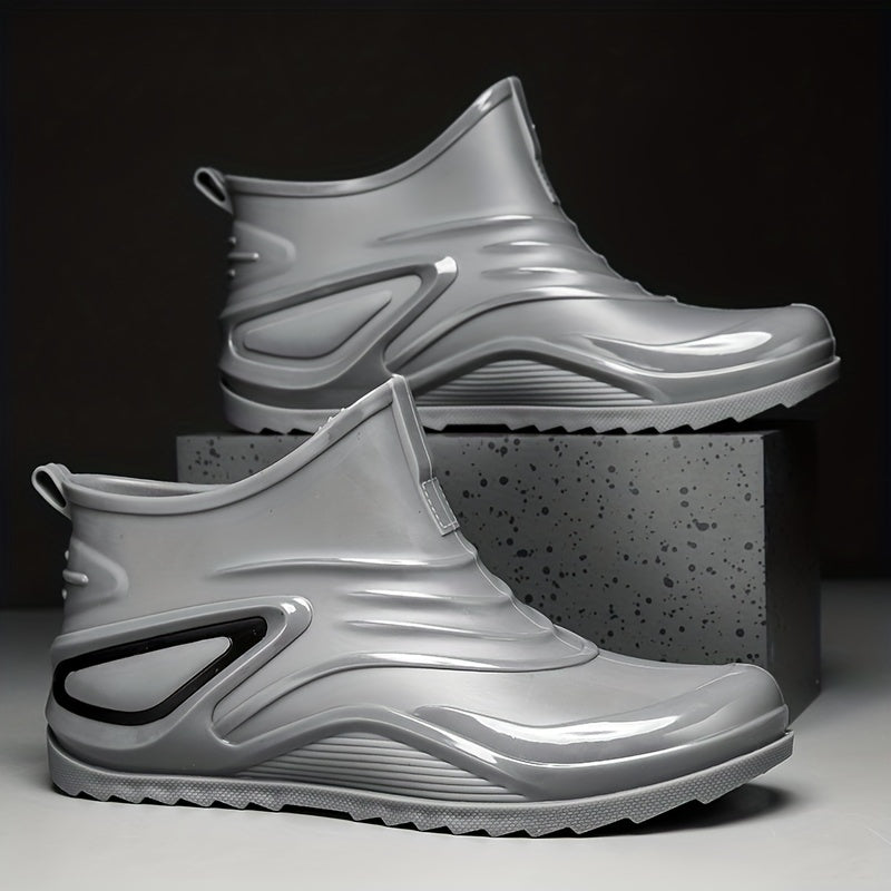 Men's Ankle Rain Boots Non slip Wear resistant Waterproof Rain Shoes