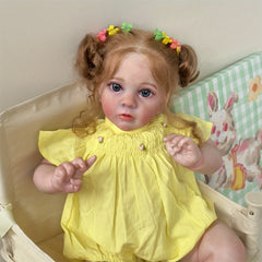 60 96 Cm Reborn Doll Baby Realistic 3D Skin Soft Body Hand Rooted Hair