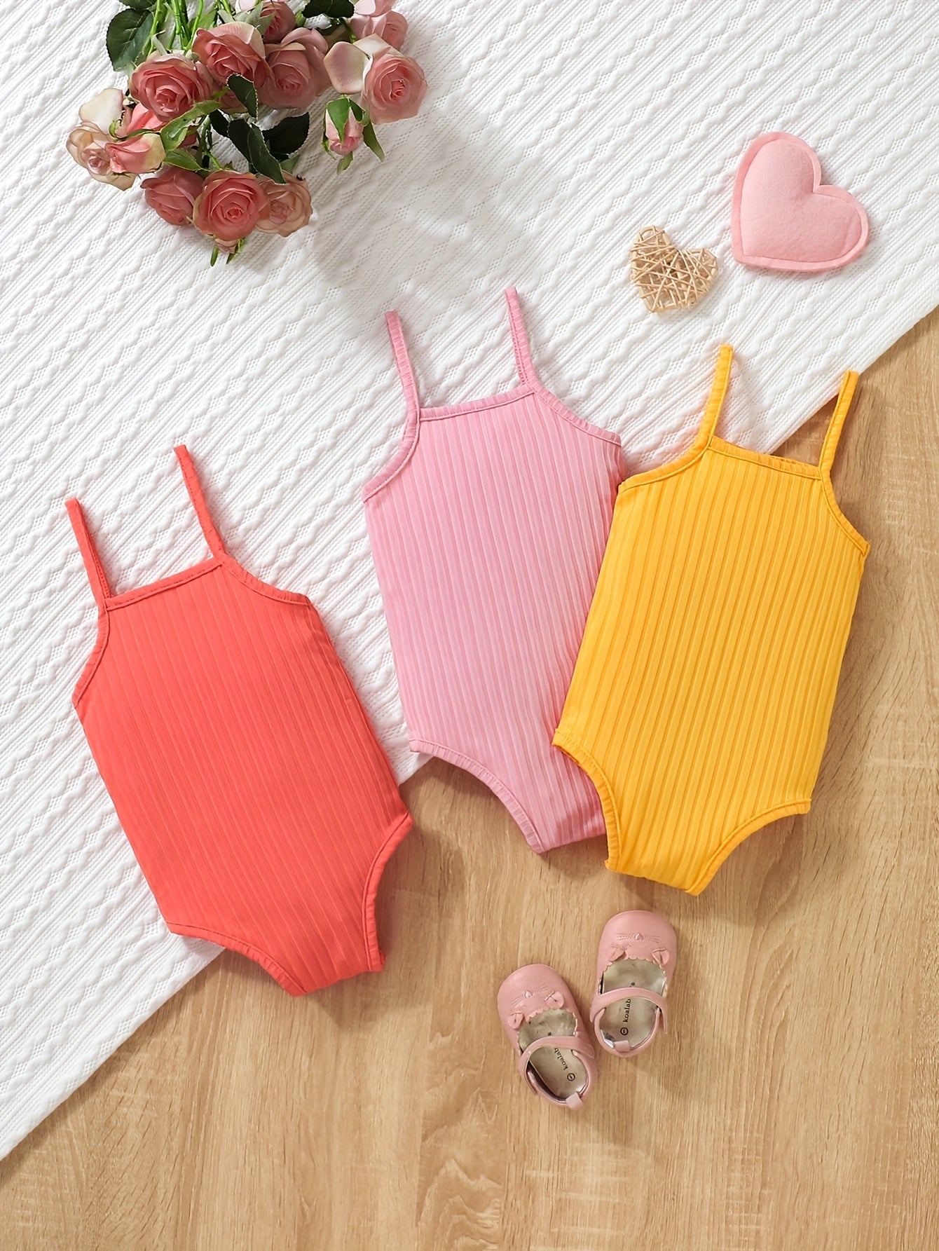 3pc Cami Onesie & Casual Comfort for Baby Girls