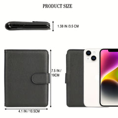 RFID Blocking Buckle Passport Holder Business Boarding Travel Passport Holder