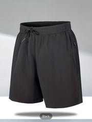 Men's Breathable Quick Dry Shorts With Pockets Drawstring Waist