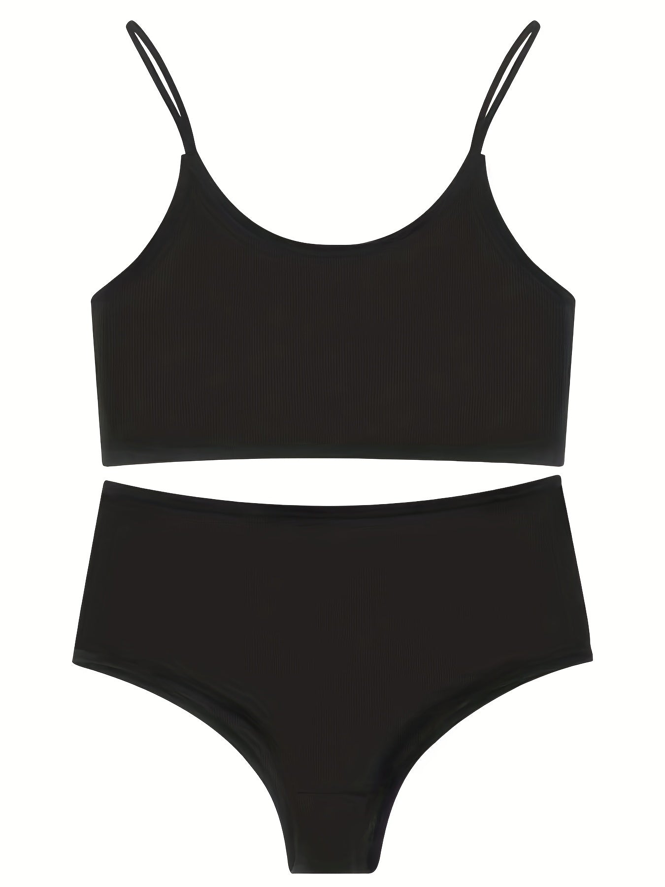 Solid Full Coverage Bra & Panties Set