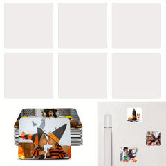 6pcs Sublimation Magnet Blanks Fridge Refrigerator Magnet 5.5x5