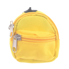 Mini Canvas Backpack Schoolbag for Doll House