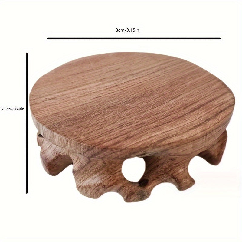 Red Wood Hand Collection Display Base Bracket