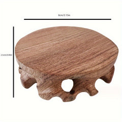 Red Wood Hand Collection Display Base Bracket