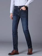 Men's Slim Fit Business Casual Stretch Jeans