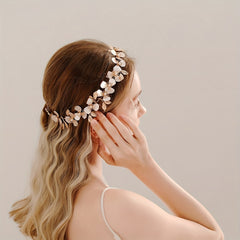 Leaf Flower Headband Hair Decoration For Women Wedding
