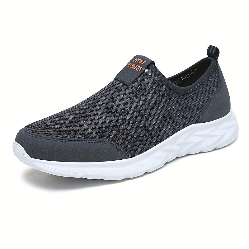 Men's Plus Size Running Shoes Breathable Mesh Non Slip Sneakers