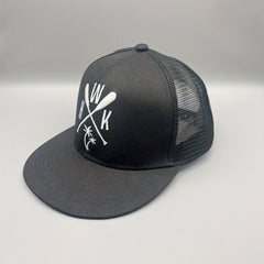 Men's Hip Hop Baseball Cap Flat Brim Breathable Mesh Cap