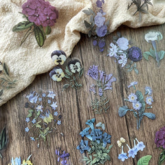 40pcs Waterproof Flower Plant Stickers for Planner Bullet Journal