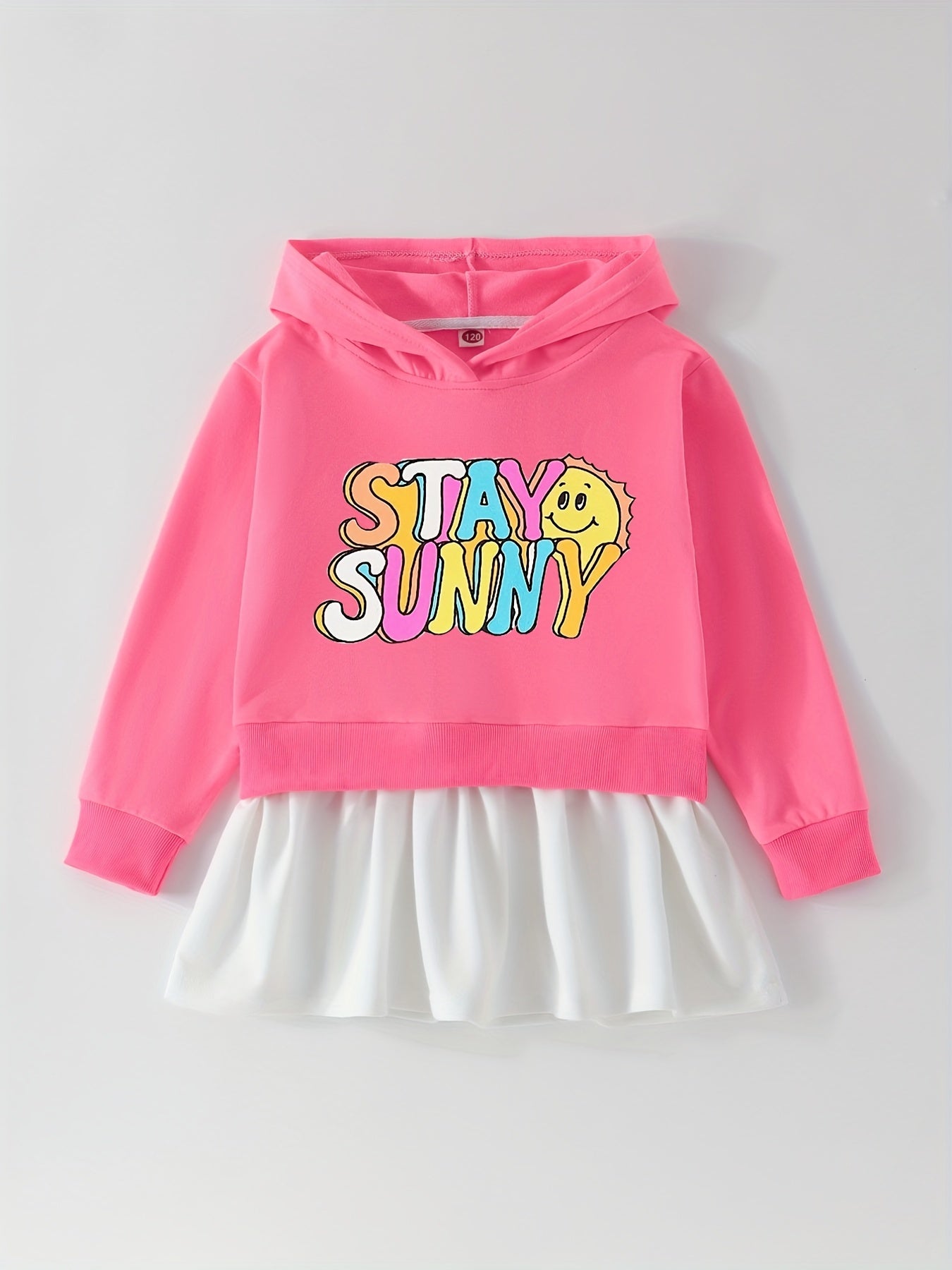 Toddler Girls Cartoon Animal Hooded Dress Comfy Casual Sweatshirt Dresses