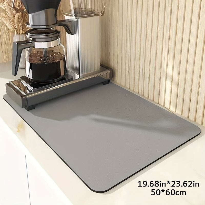 Coffee Machine Seat Mat Hide Stains Bowl Dish Drying Placemat