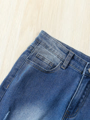 Girls Slim Fit Denim Pants with Pocket