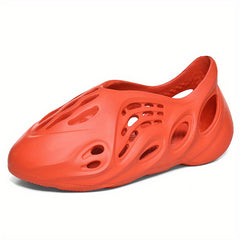 Unisex Hollow Out Closed Toe Foam Slides Clogs Non Slip Comfy Beach Sandals