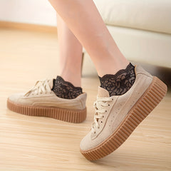 5 Pairs Girl s Lace Ankle Socks Low Cut Fishnet Children s Short Socks