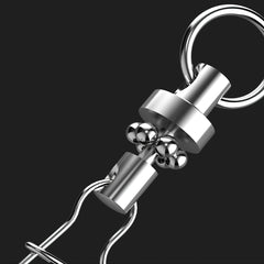 9KM Stainless Steel Swivels with Duolock Snaps for Fishing