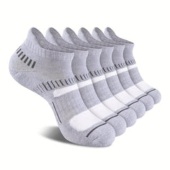 6 Pairs Men's Running Ankle Socks Deodorant Thickened Sports Non Slip