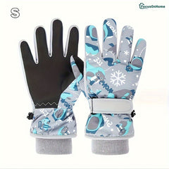 Kids' Outdoor Skiing Gloves Coldproof Waterproof Gloves
