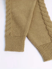 Cable Long Sleeve High Neck Jumper
