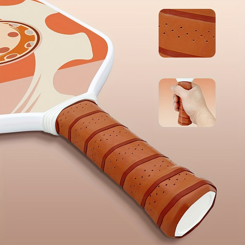 Carbon Fiber Pickleball Paddle Set with 2 10mm PP Honeycomb Core Rackets