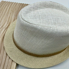 Jazz Hat Sun Hat Woven Straw Beach Hat For Men And Women