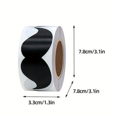 200 Sheets 80x40mm Beard Adhesive Label Sticker Roll