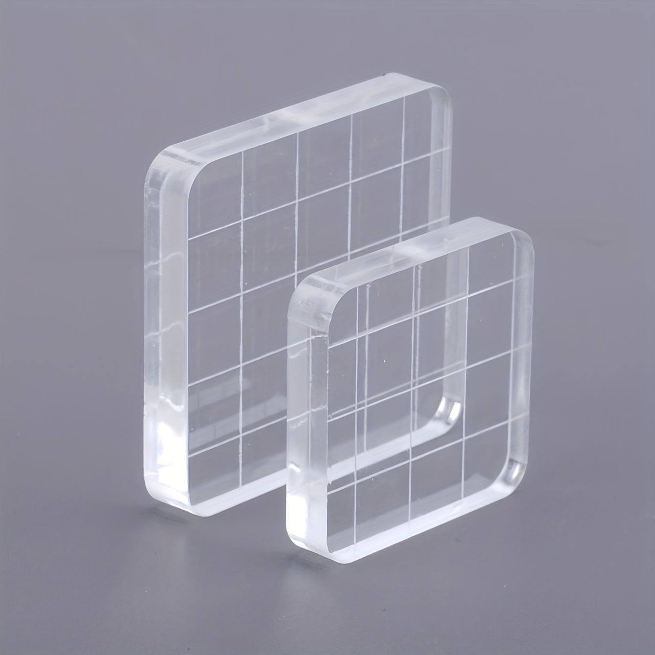 2pcs Acrylic Stamp Handles for Perfectly Aligned Stamping Results