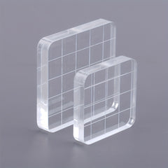 2pcs Acrylic Stamp Handles for Perfectly Aligned Stamping Results