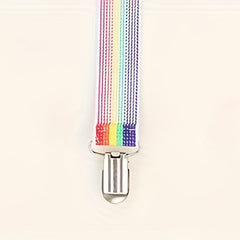 Rainbow Men's Y Back Unisex Suspenders w/ Metal Clips