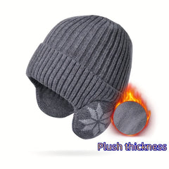 Winter Windproof Knitted Hat with Ear Protection