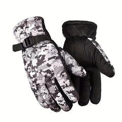 Coldproof Skiing Gloves Men's Winter Thick Warm Waterproof Cycling Skiing Gloves
