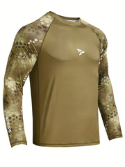 Men's Camo Sun Protection Hoodie Long Sleeve Quick Dry Top