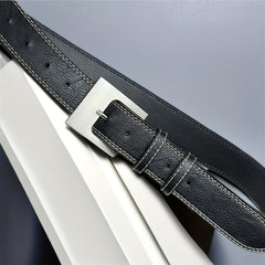 Men's PU Leather Buckle Belt for Outdoor Party Holiday
