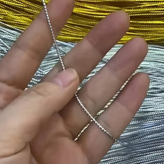 16 Strand 2mm High Silvery Wire Rope - Hollow Core for Bracelet Necklace