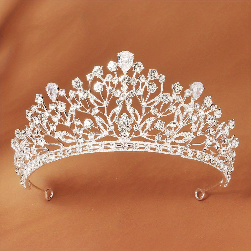Crystal Tiara Head Accessories Full Rhinestone Crown