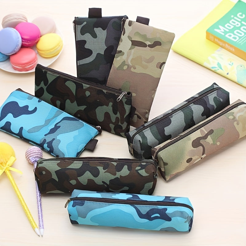 Camouflage Zipper Pen Bag Student Pencil Case Back To School Gift