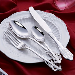 Modern Stainless Steel Cutlery Set, 24pcs