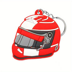 Cartoon Motorcycle Keychain PVC Key Ring Holder Women Trinkets Accessories