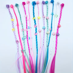 6pcs Small Claw Clip Colorful Star Twist Braid Hair Accessories