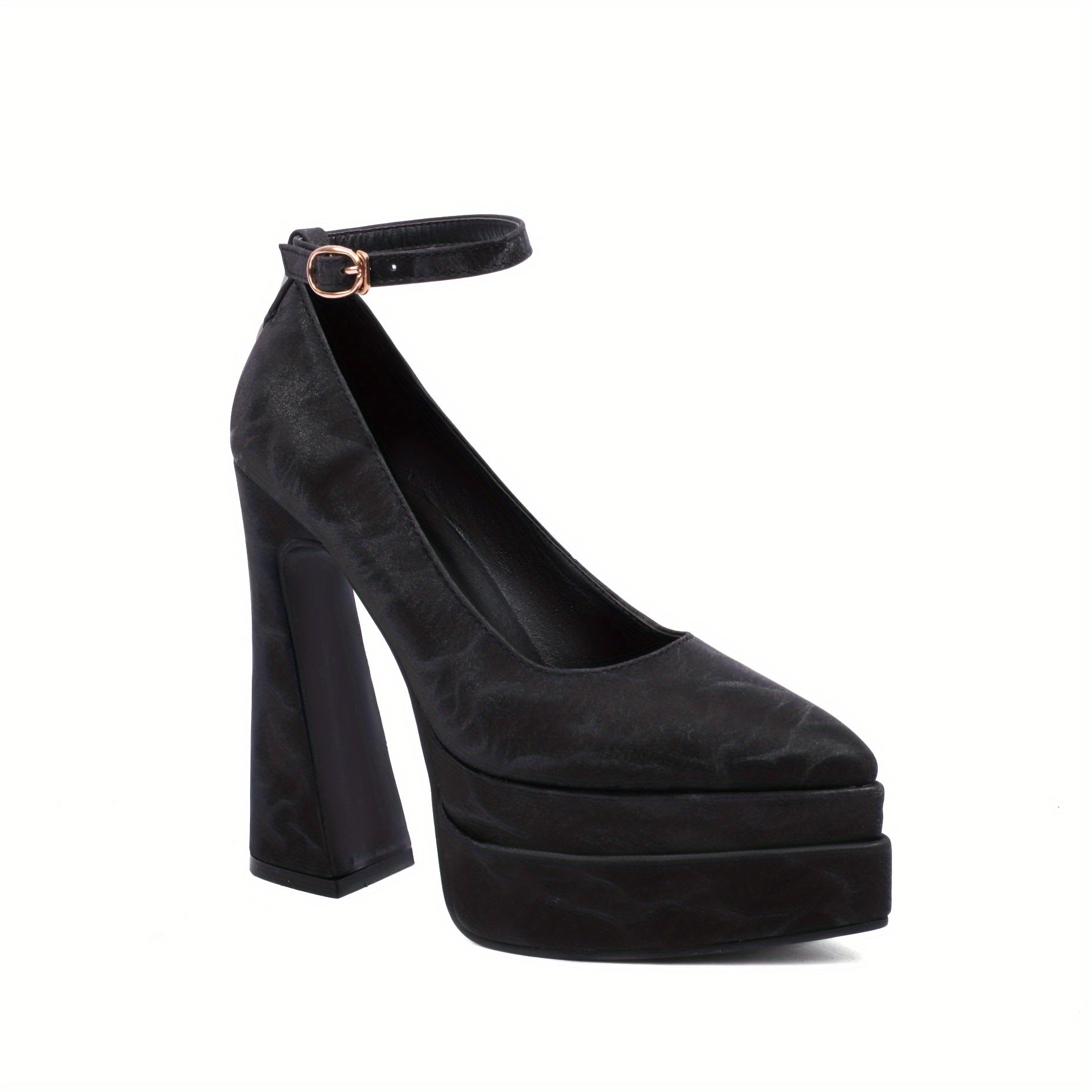 Women's Block Heel Pointed Toe Pumps