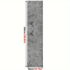 Gray Cement Self-adhesive Floor Stickers - Non-slip & Waterproof