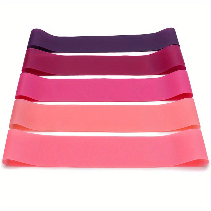 5pcs TPE Resistance Bands Elastic Bands For Exercise with 5 Resistance Levels